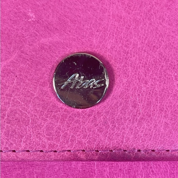 Abas Travel pink leather wallet/organizer and passport cover - Picture 13 of 16